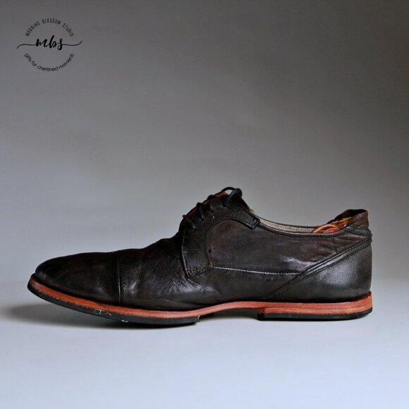 Timberland Wodehouse Leather Cap Toe Derby Shoes in Black Men Size 8 - Picture 7 of 13